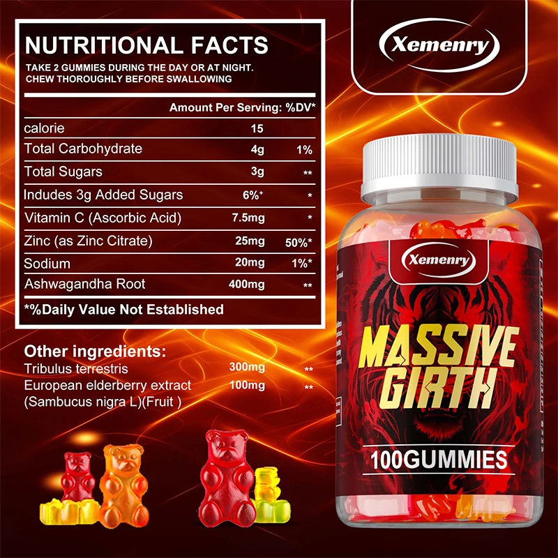 Massive Girth Gummies — Men’s Vitality & Stamina Support