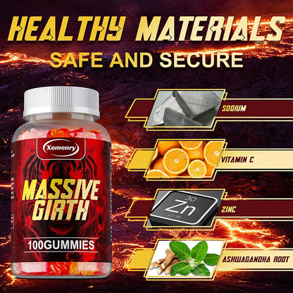 Massive Girth Gummies — Men’s Vitality & Stamina Support